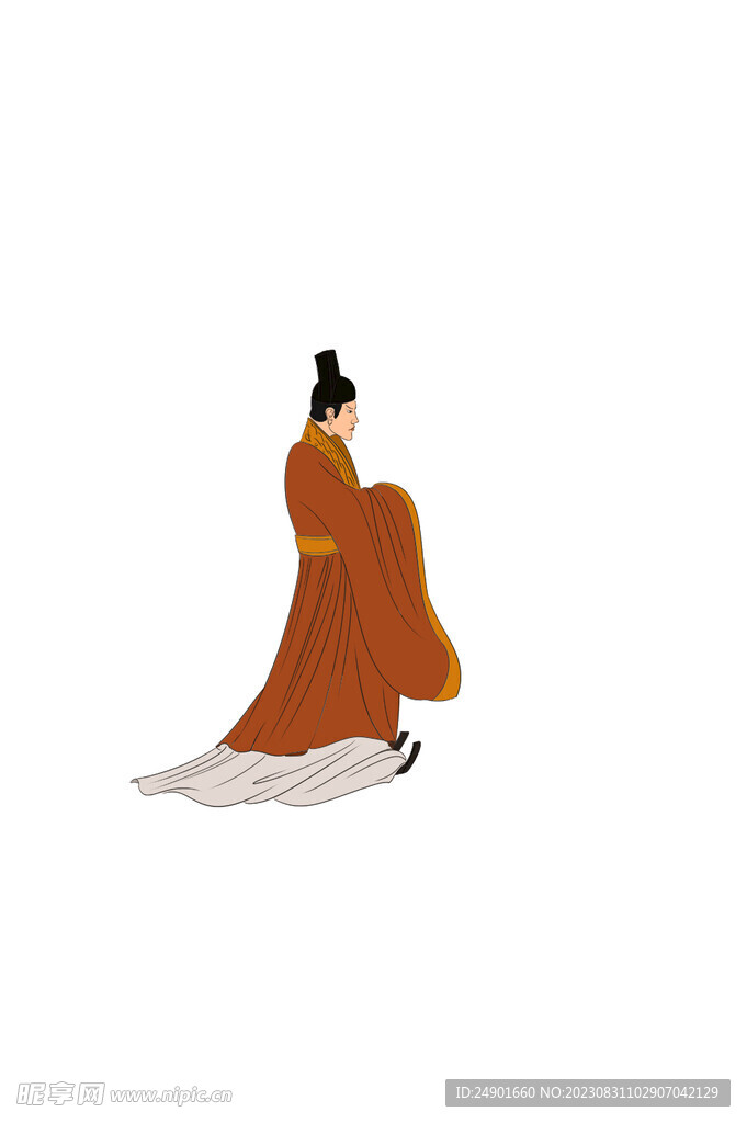 古代人物穿官服男子