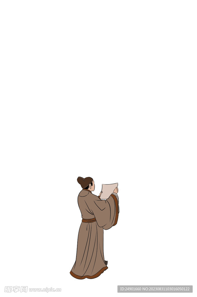 古代手绘人物读文件