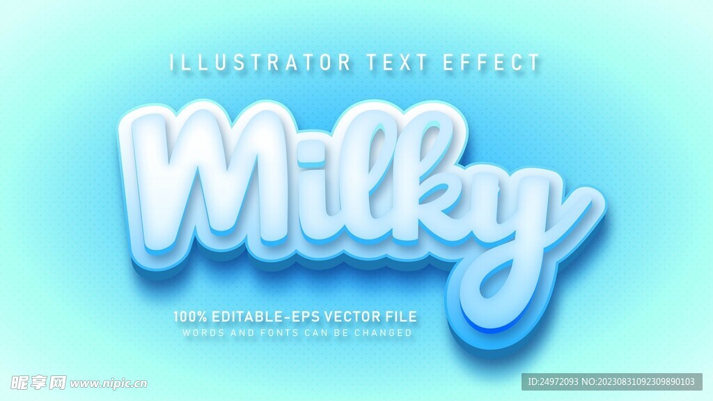 蓝色字体  立体字   