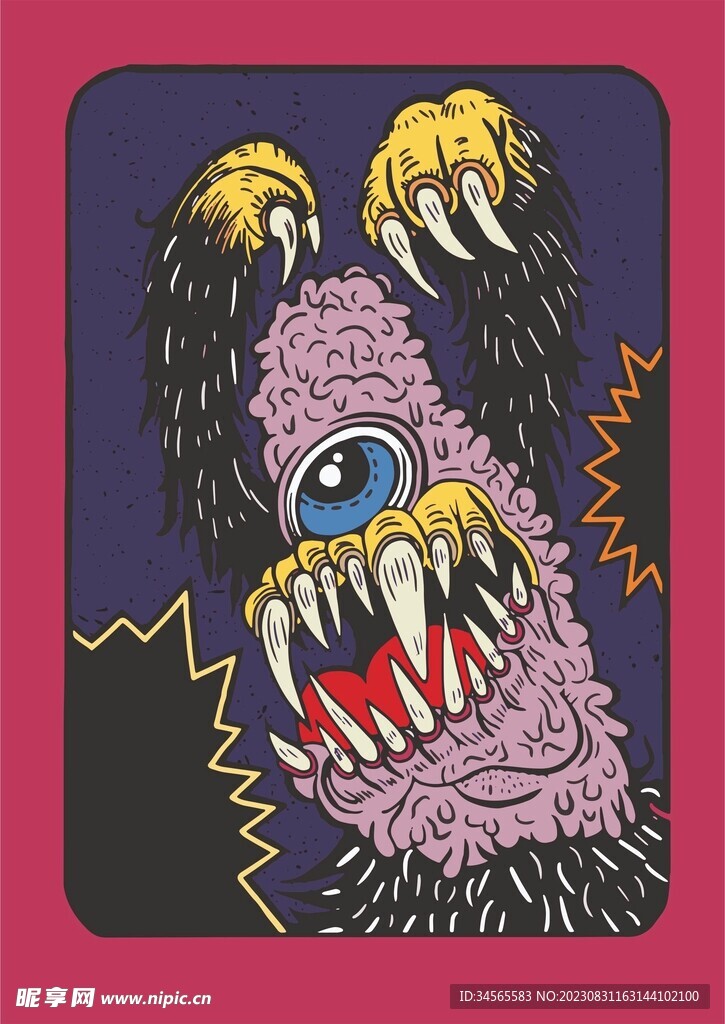 尖牙利齿独眼怪兽