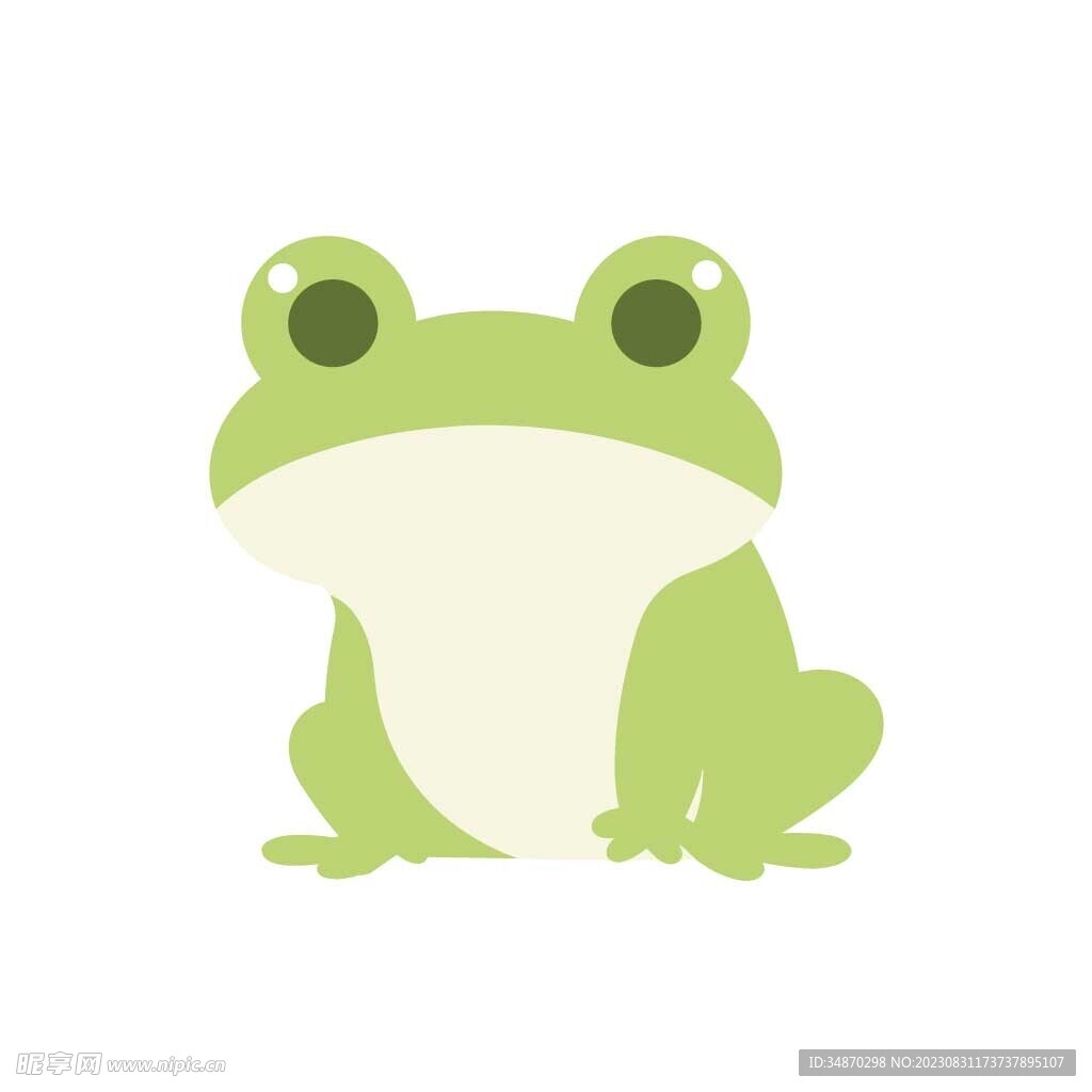 可爱青蛙矢量素材