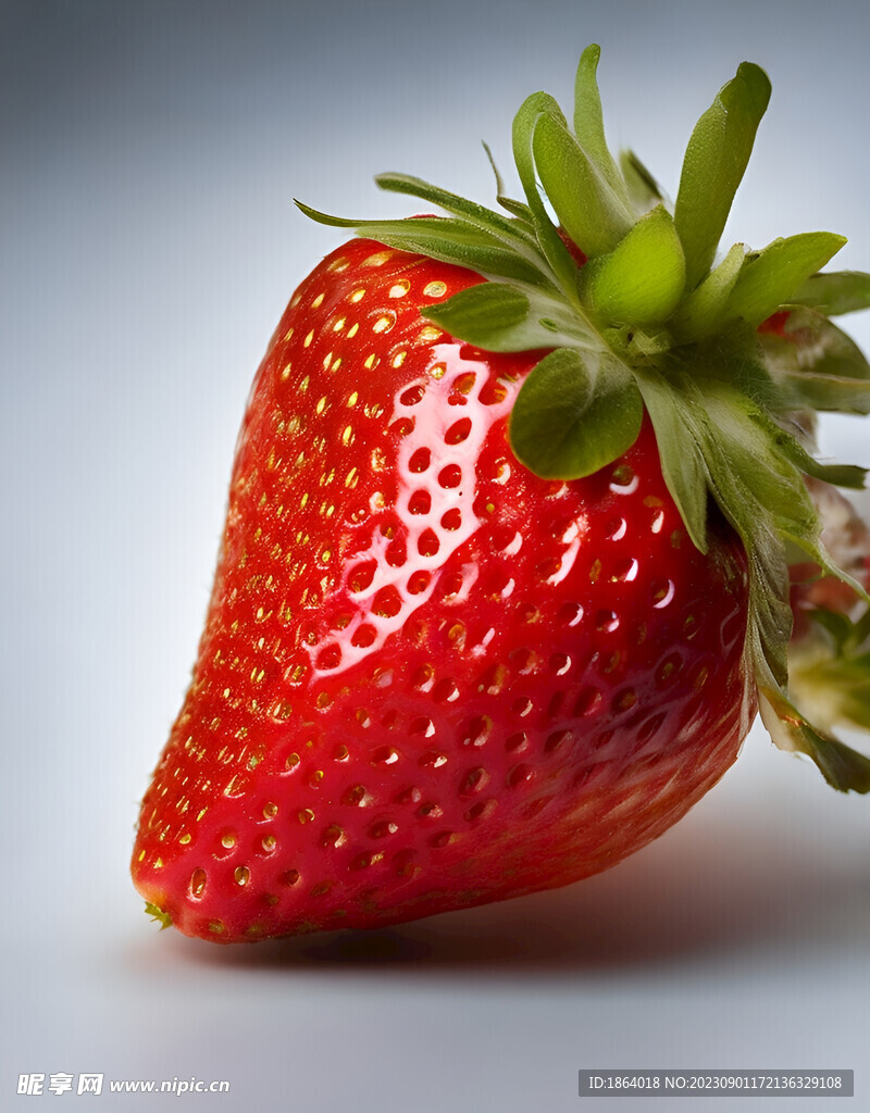 鲜美草莓特写色香俱佳