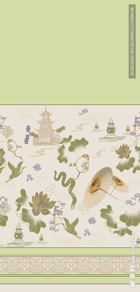 中国风马面裙图案