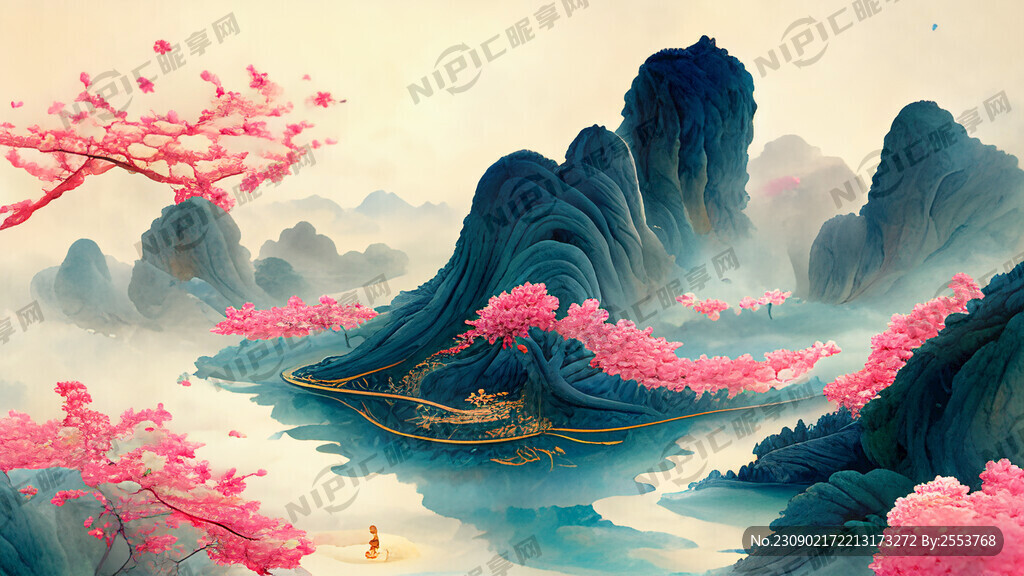 新中式风景 超高清 细节刻画