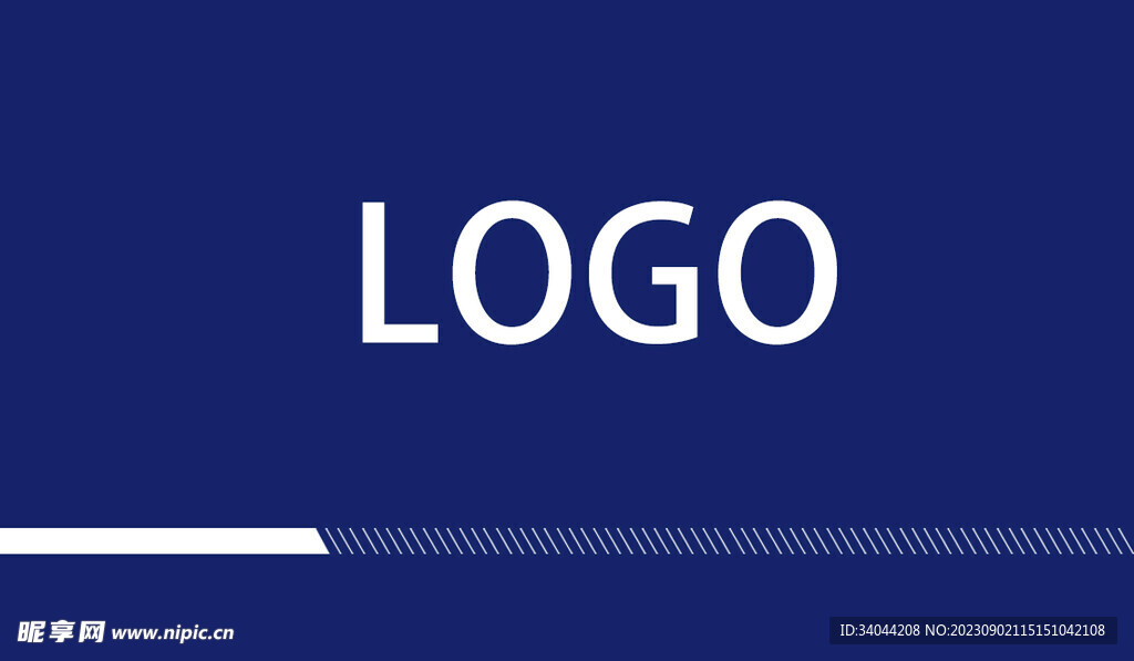 企业蓝色名片设计模板