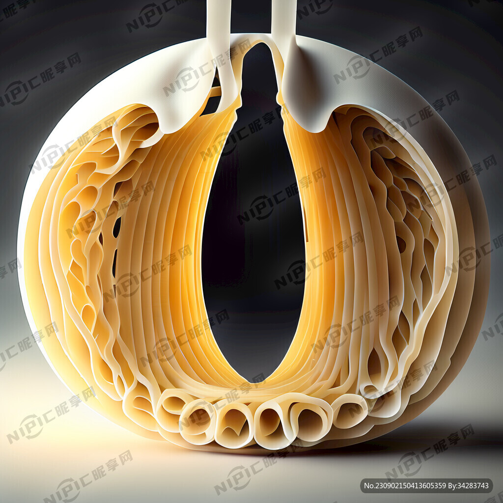 空心挂面空心的微观察白色面条