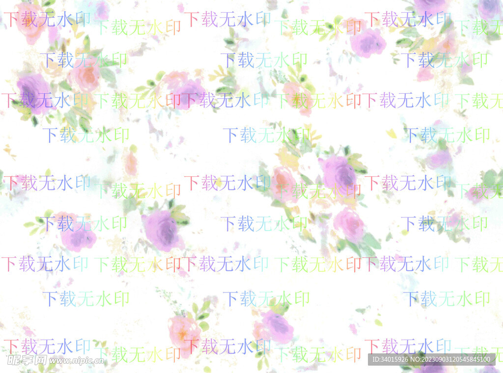 数码印花  碎花 扎染花