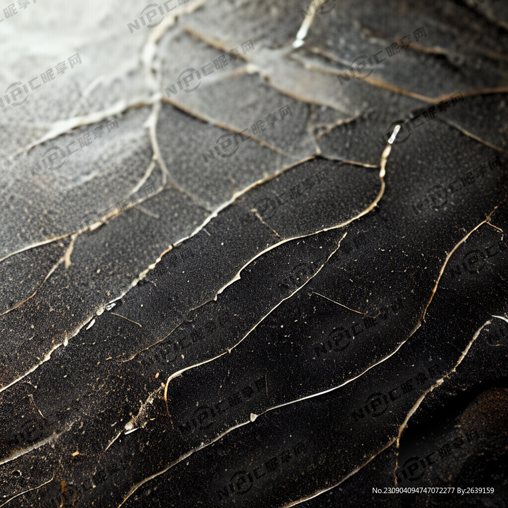 黑色陶瓷纹理的表面