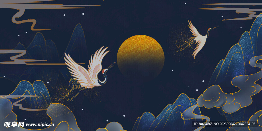 中国风国潮背景