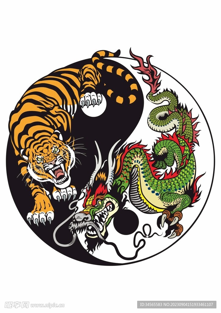 老虎巨龙阴阳八卦阵龙虎斗