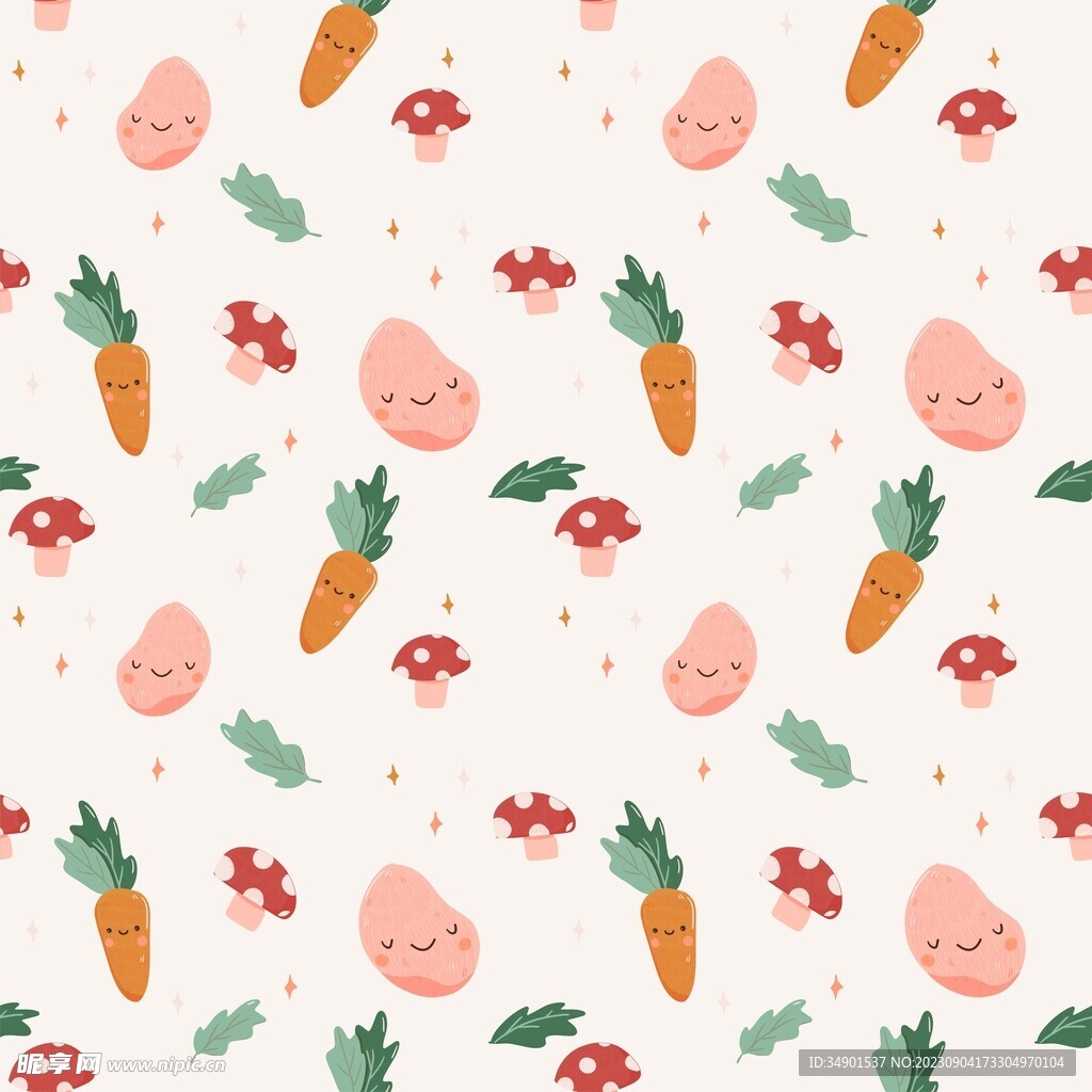 胡萝卜创意插画