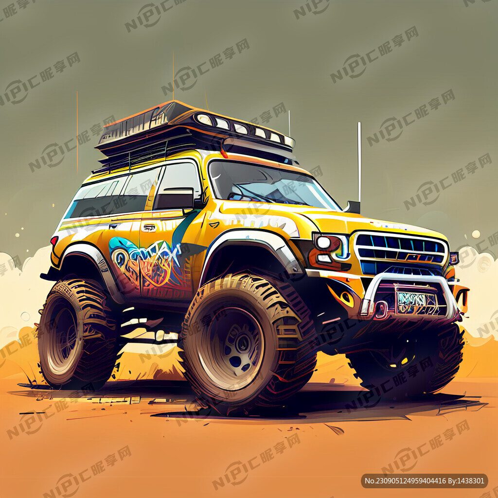 涂鸦越野车