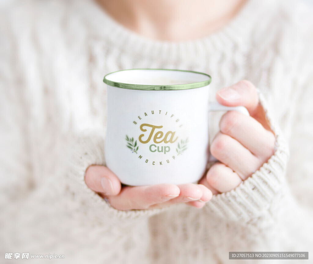 陶瓷杯水杯样机