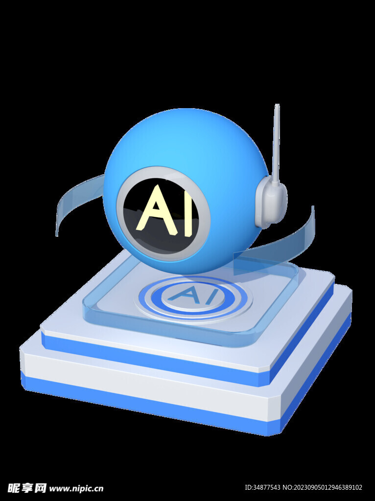 3D模型 科技风 AI摄像头