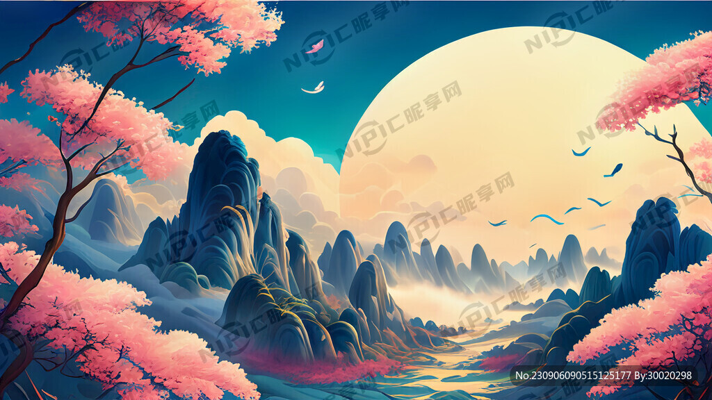 游戏梦幻唯美新中式风景 超高清