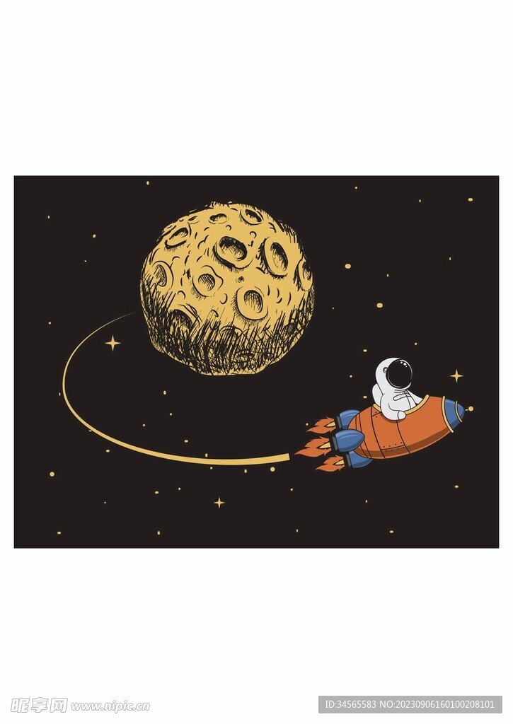 月球探险 火箭宇航员