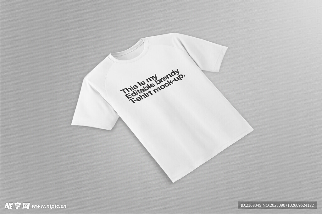 简洁T恤logo样机