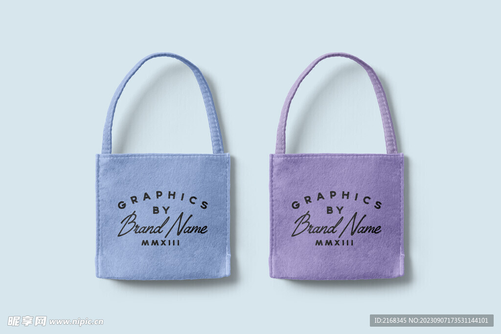 毛毡手提袋智能样机