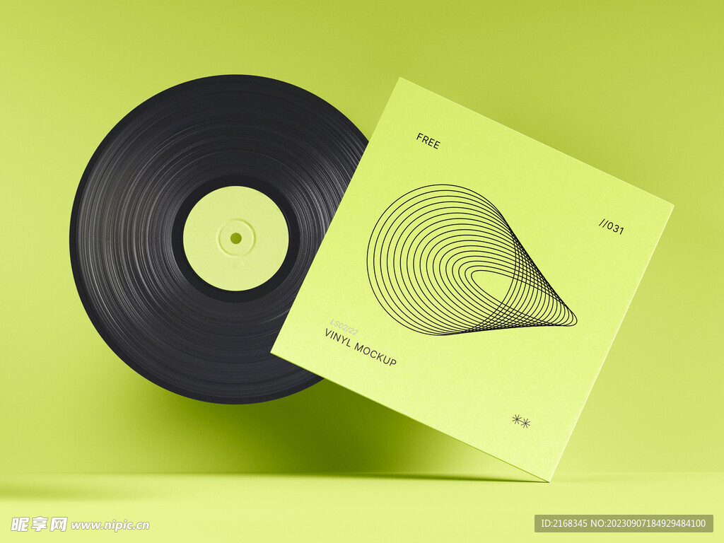 黑胶唱片包装样机