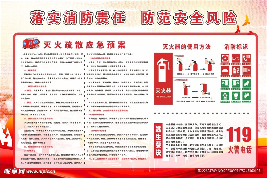 消防展板