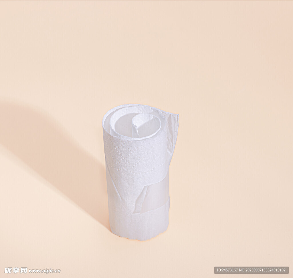 卷纸 纯色白纸 印花纸细节