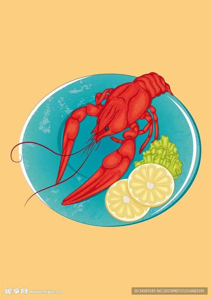 海鲜自助餐 龙虾柠檬