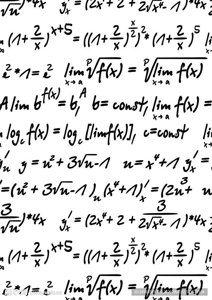 数学公式 黑板手写