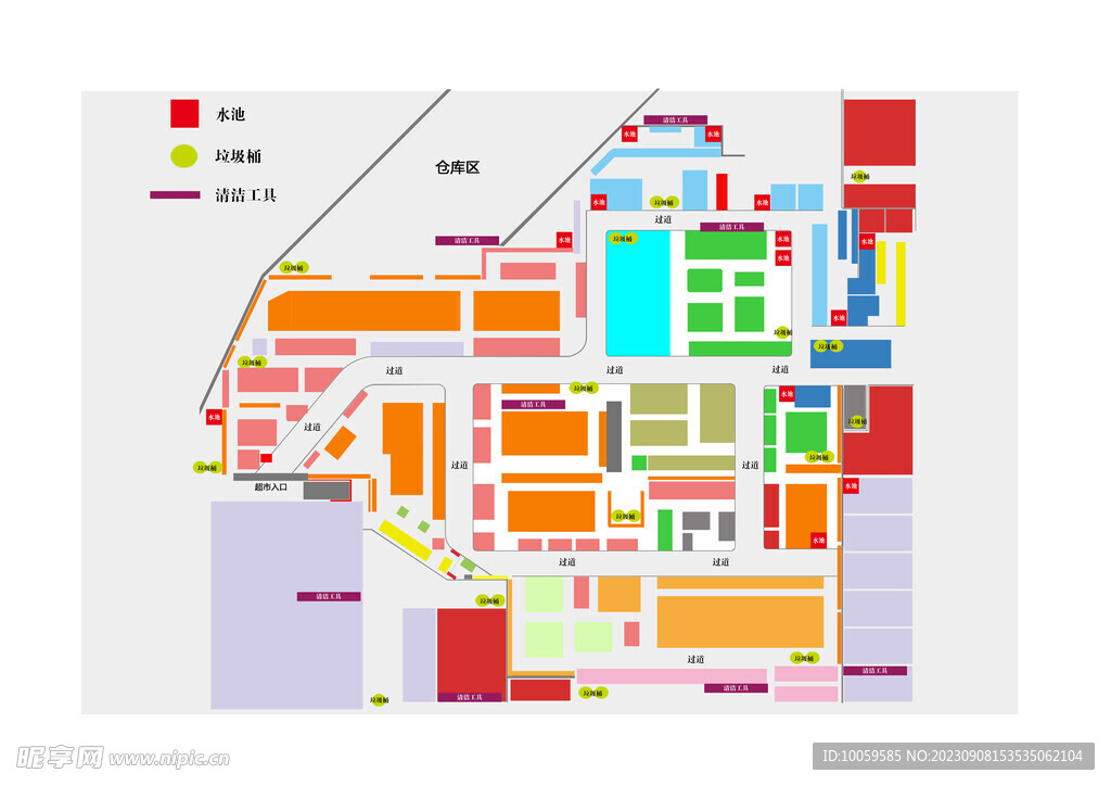 超市卫生布局图