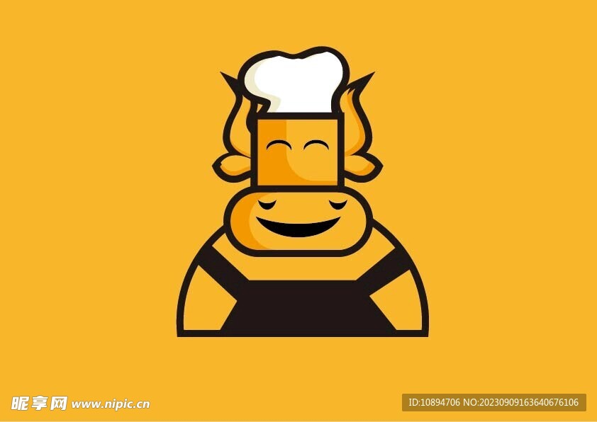 牛大厨标识设计