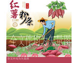 刨地瓜 红薯粉条