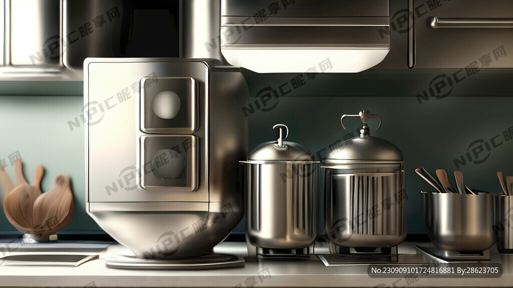 商用厨房 宏观大气 不锈钢设备