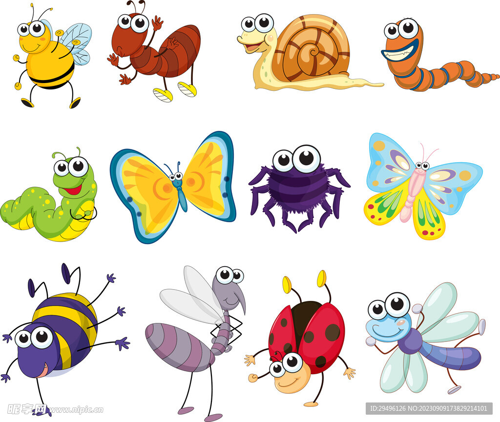 12款卡通昆虫
