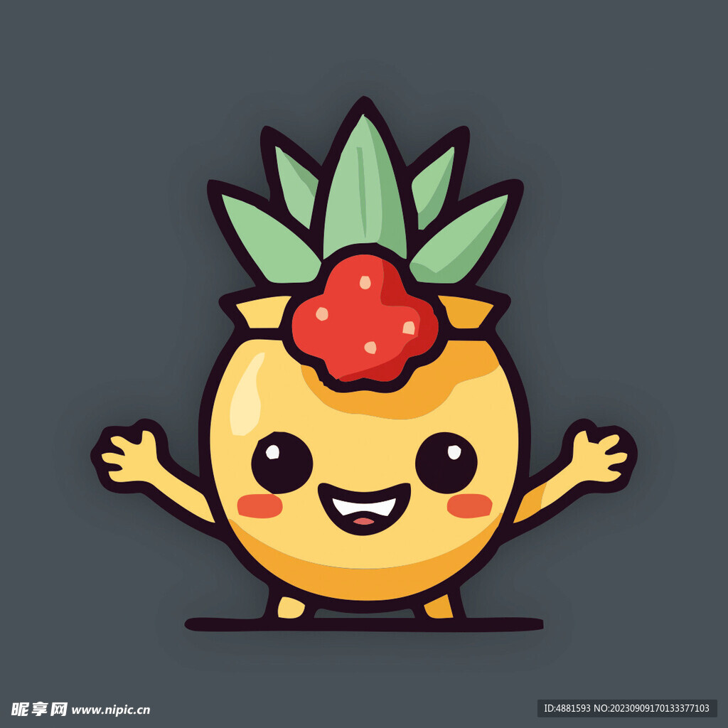 卡通菠萝