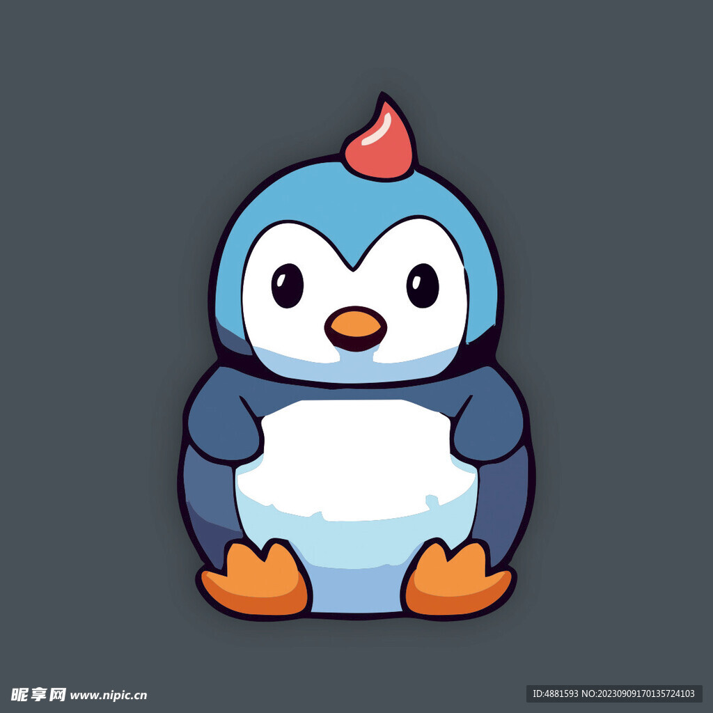 卡通企鹅