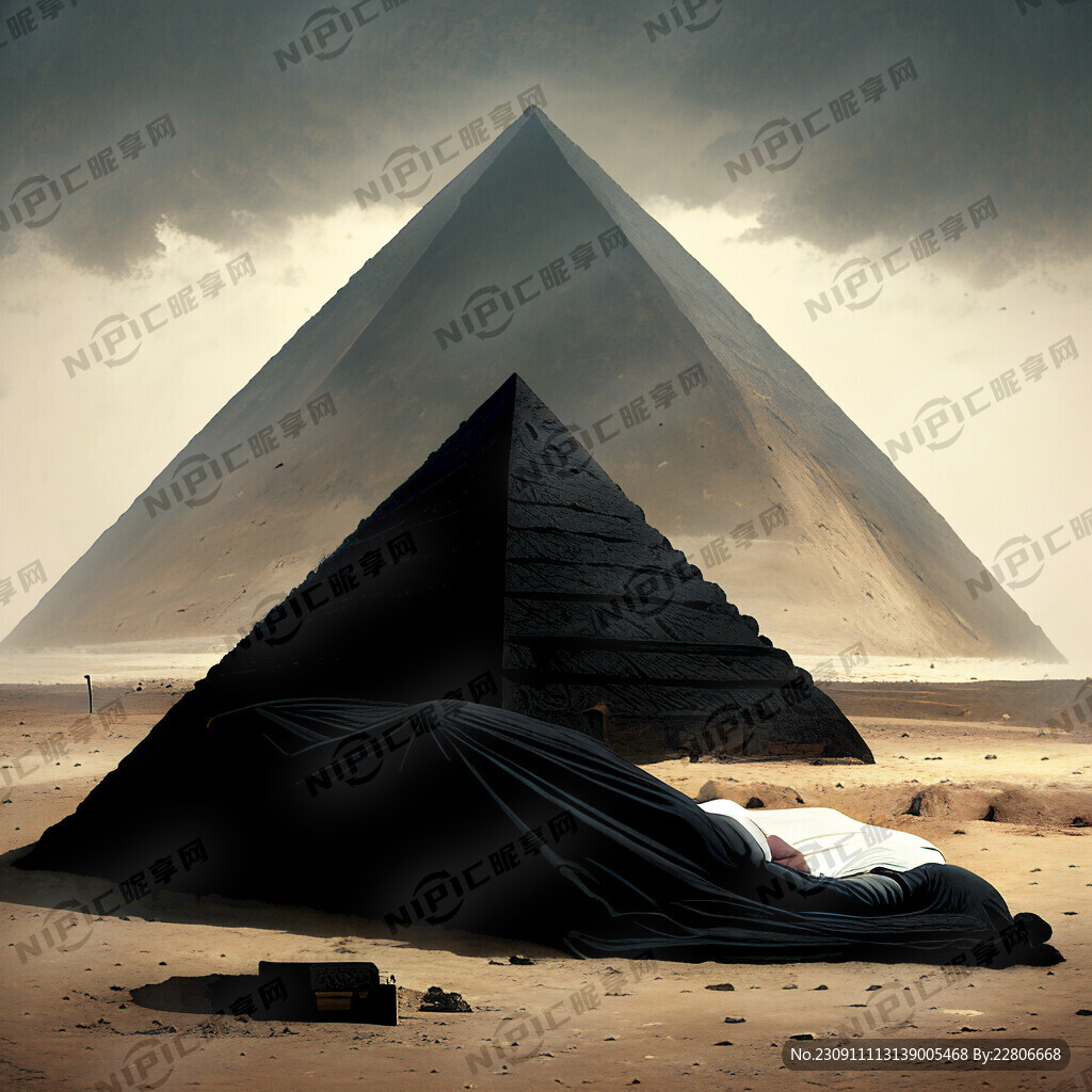 一座黑色的陵寝。它与金字塔类似