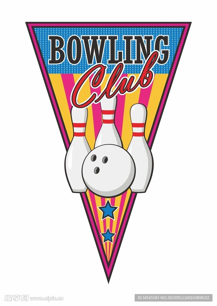 保龄球馆logo 体育运动
