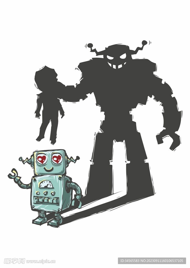 机器人外星人 影子