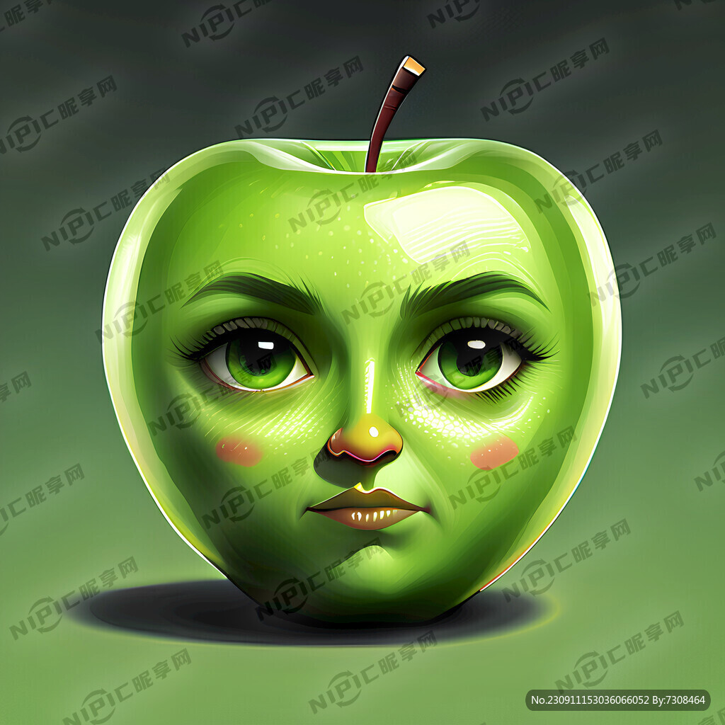 青苹果 绿色明亮画面