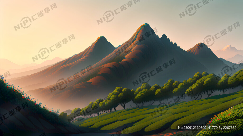 很多山茶籽唯美大别山