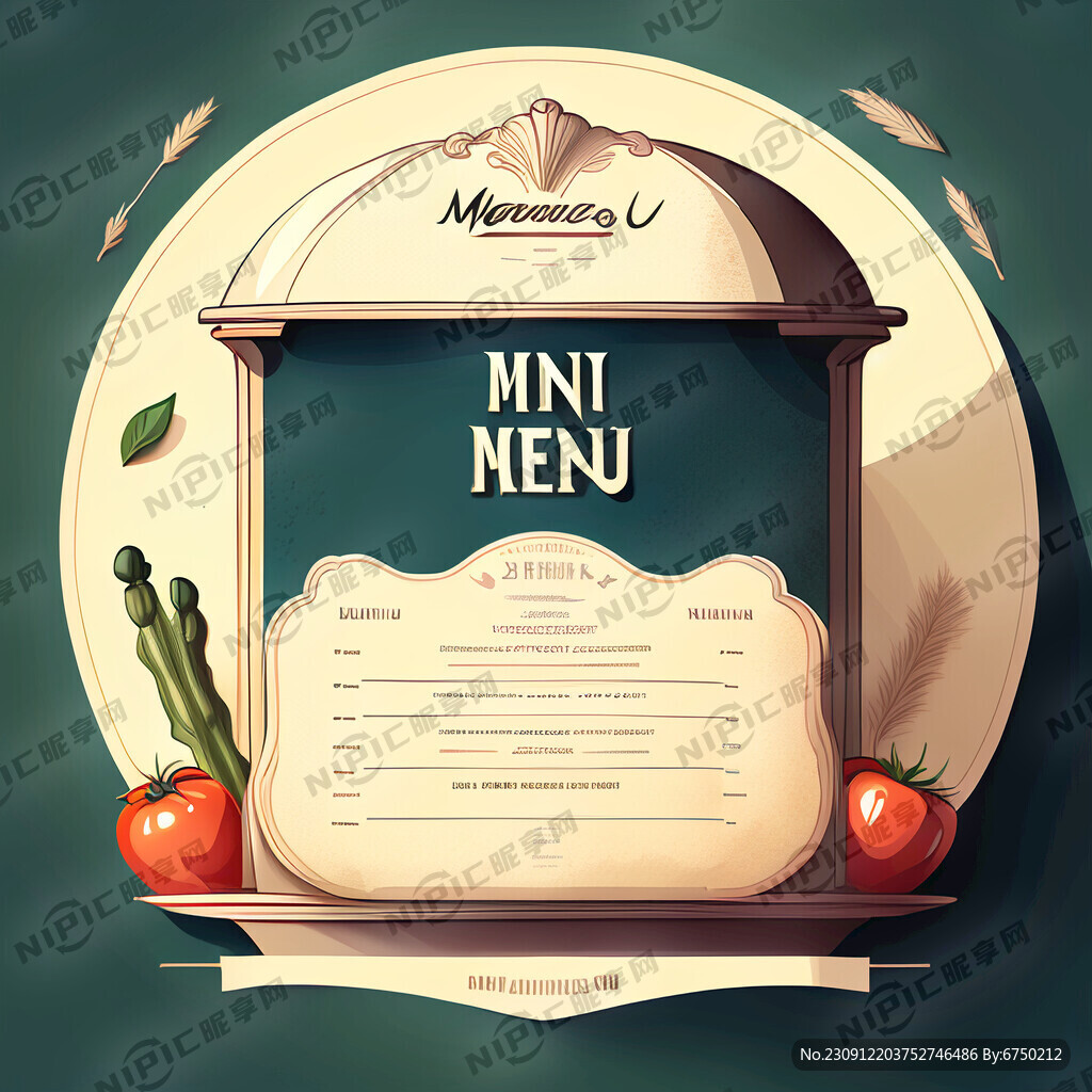 菜单海报背景