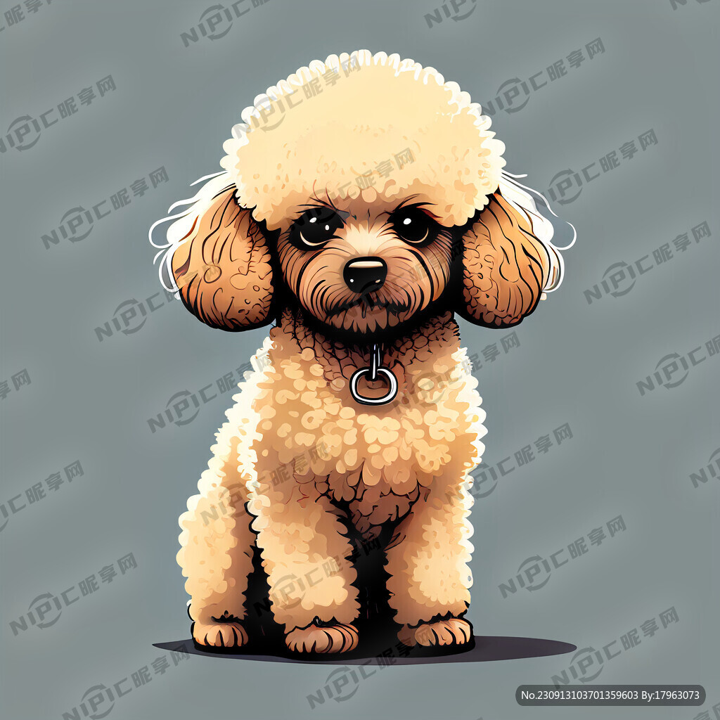 贵宾犬 表情包 拟人 卡通