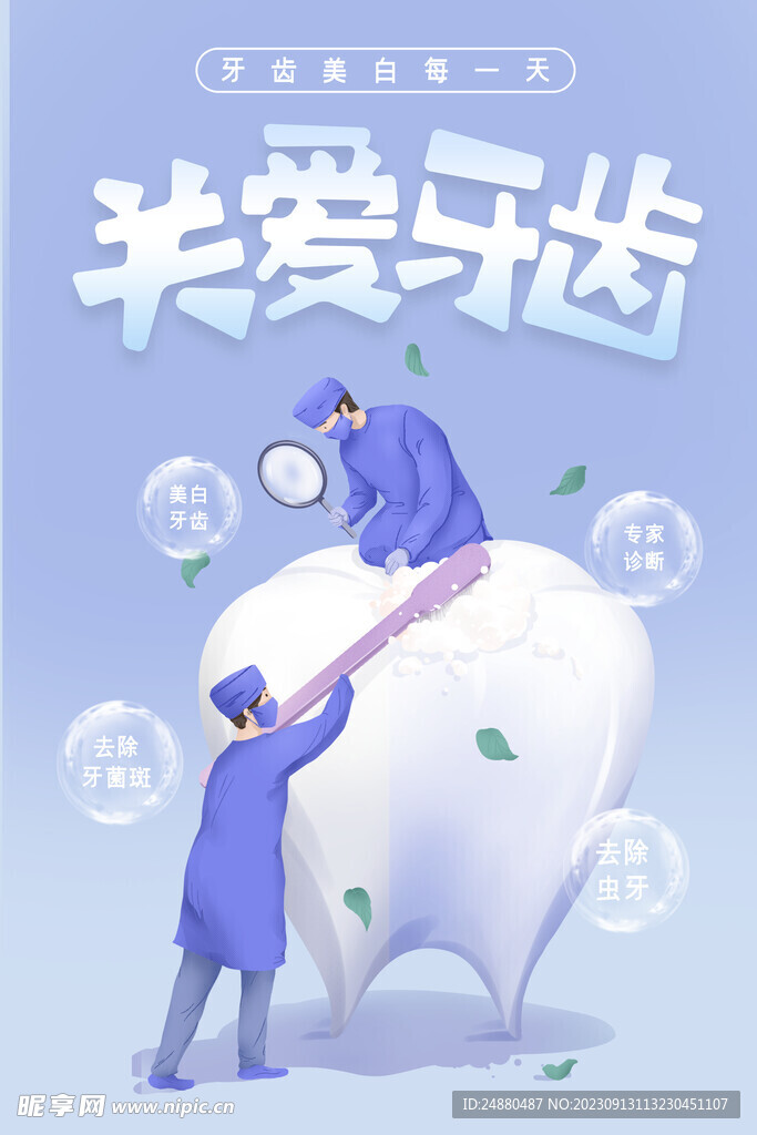 牙齿海报