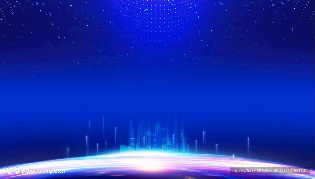 蓝色科技背景