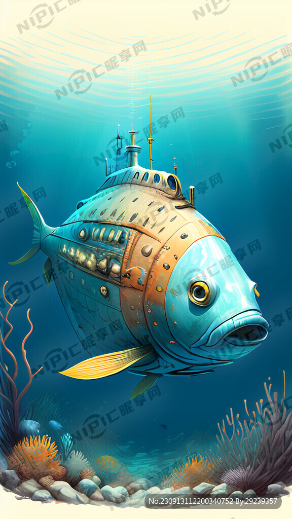 海底世界潜水艇鱼