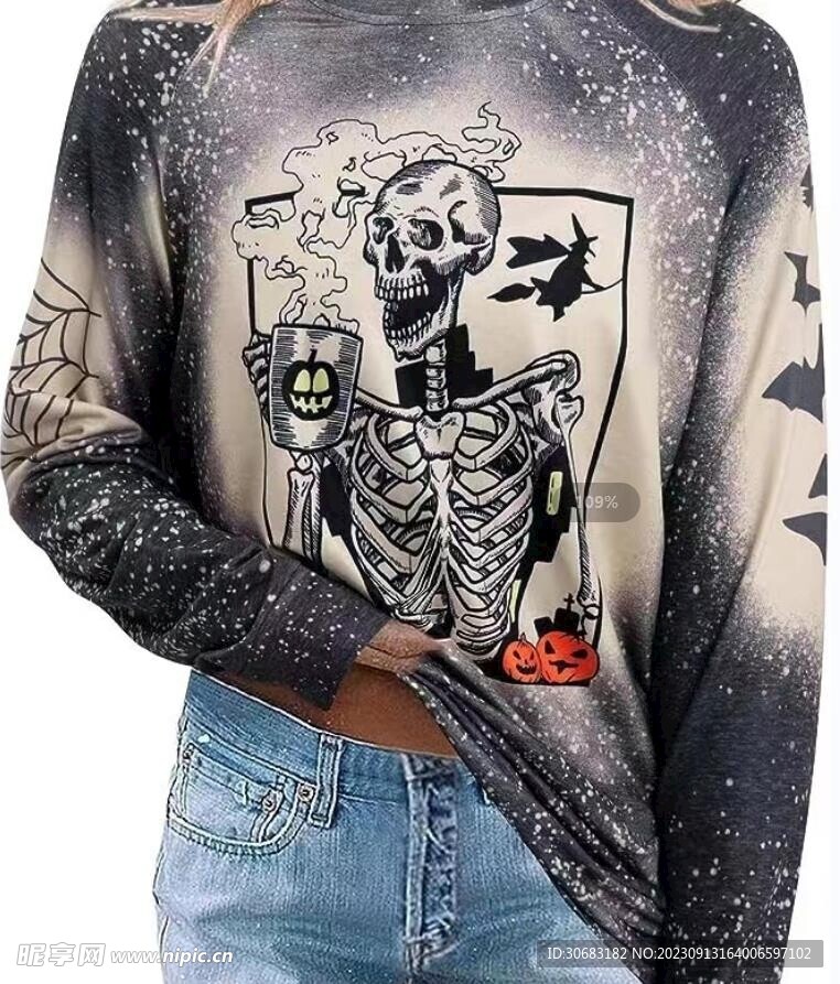 骷髅头T恤