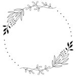 花环枝手绘风格