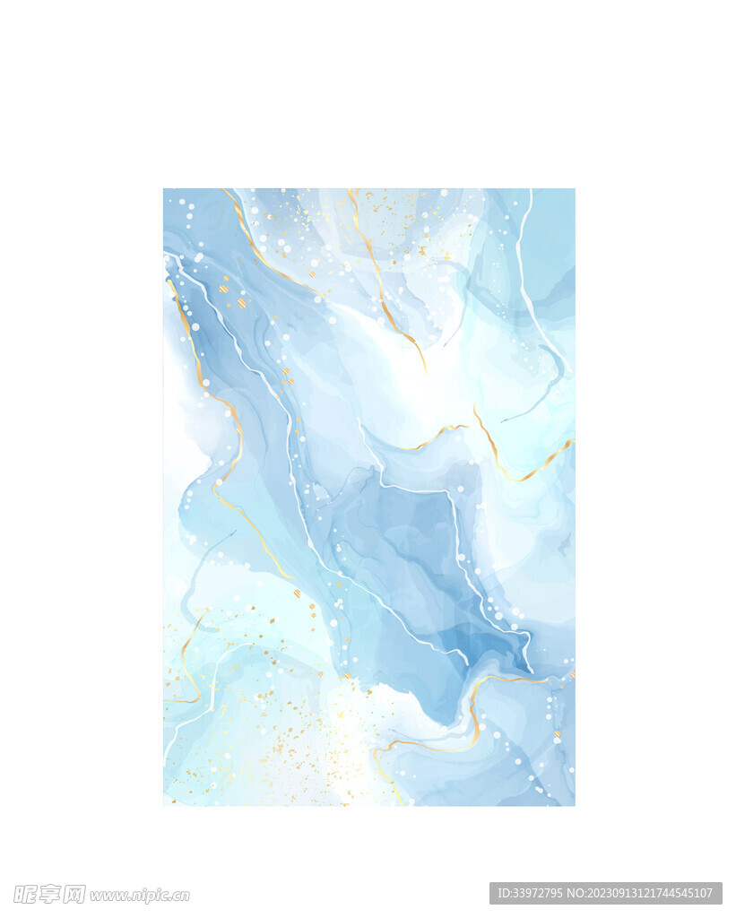 水彩蓝绿色背景