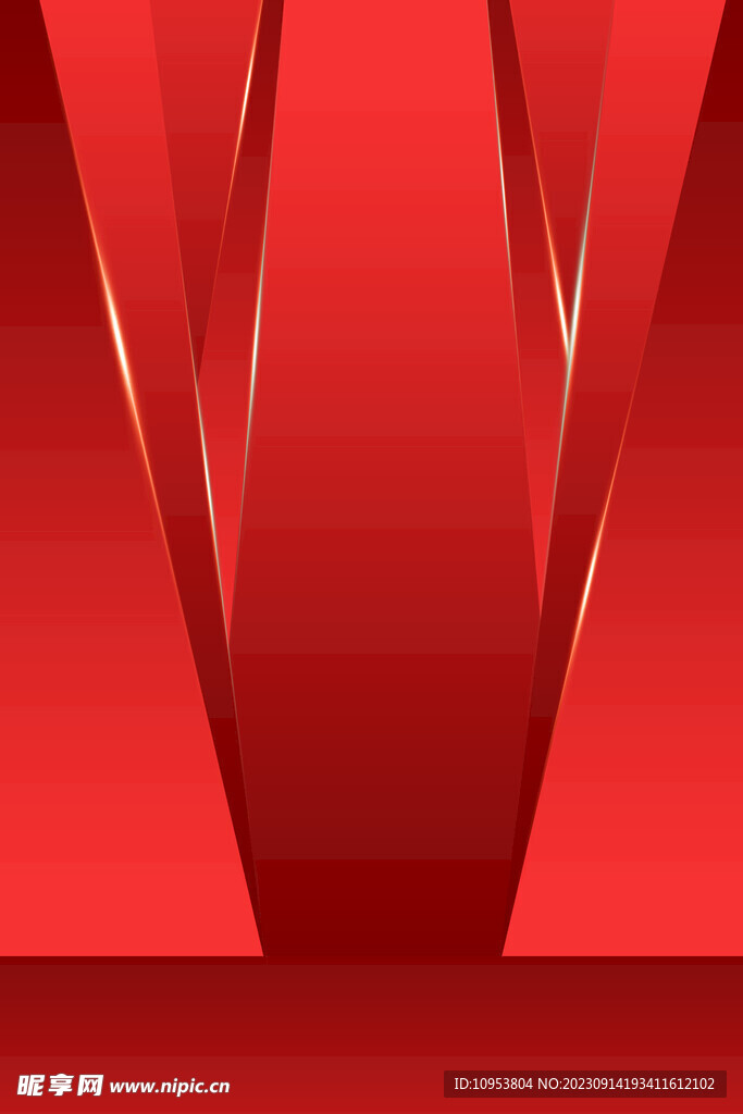 红色背景模板广告