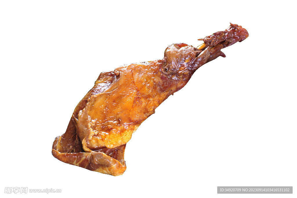 烤羊腿 抠图