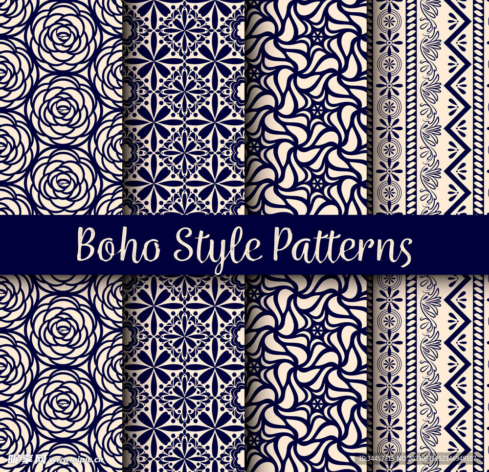 波西米亚风格背景